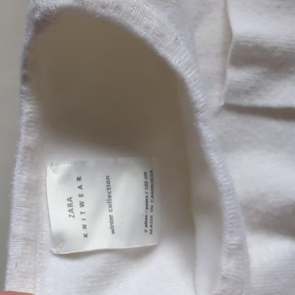 Zara Knitwear Winter Collection Cream Kids Shirt with Pocket 7 - Picture 2 of 5